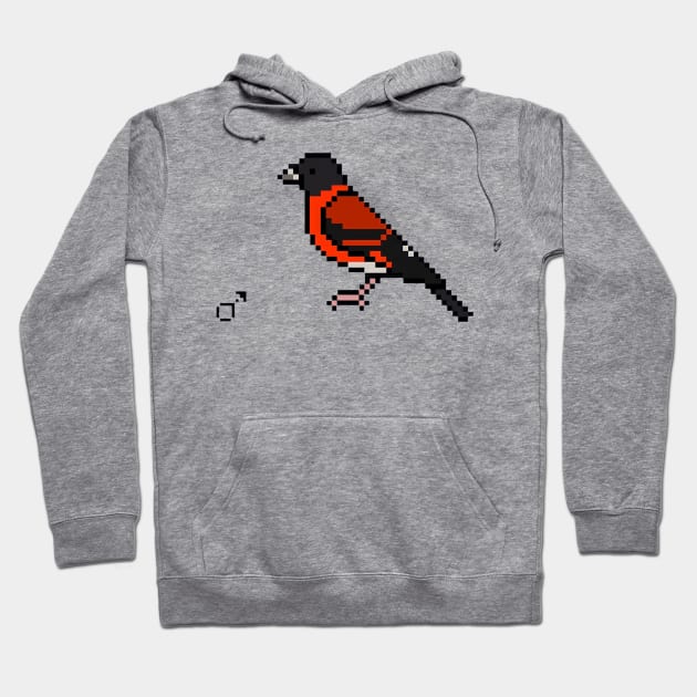 pixel bird Hoodie by pixel bird animal